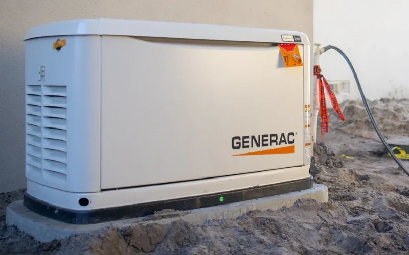 Generac generator on a lot.