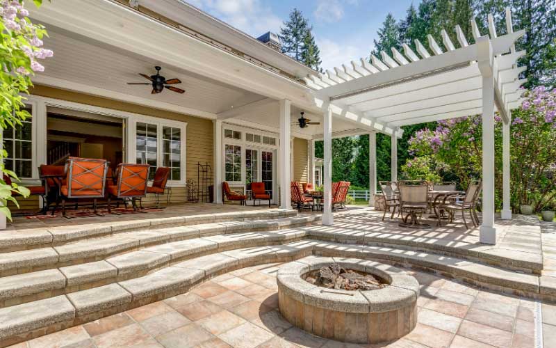 Upgraded patio space.