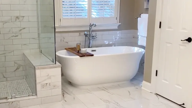 Complete bathroom remodeling.