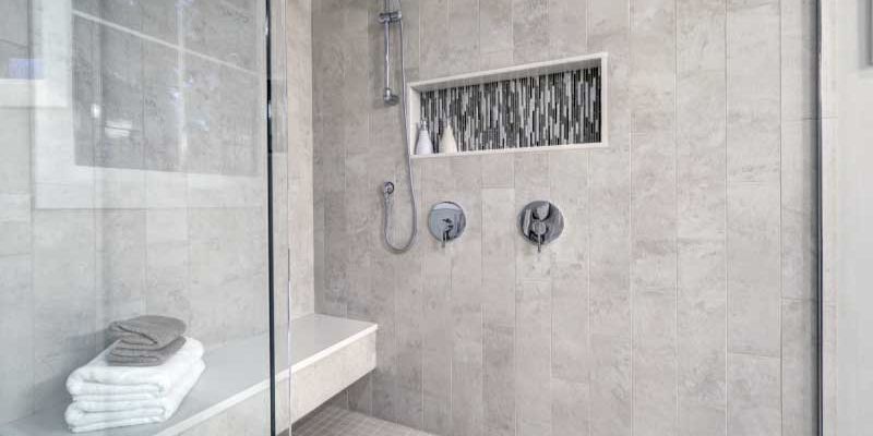 Bathroom shower.